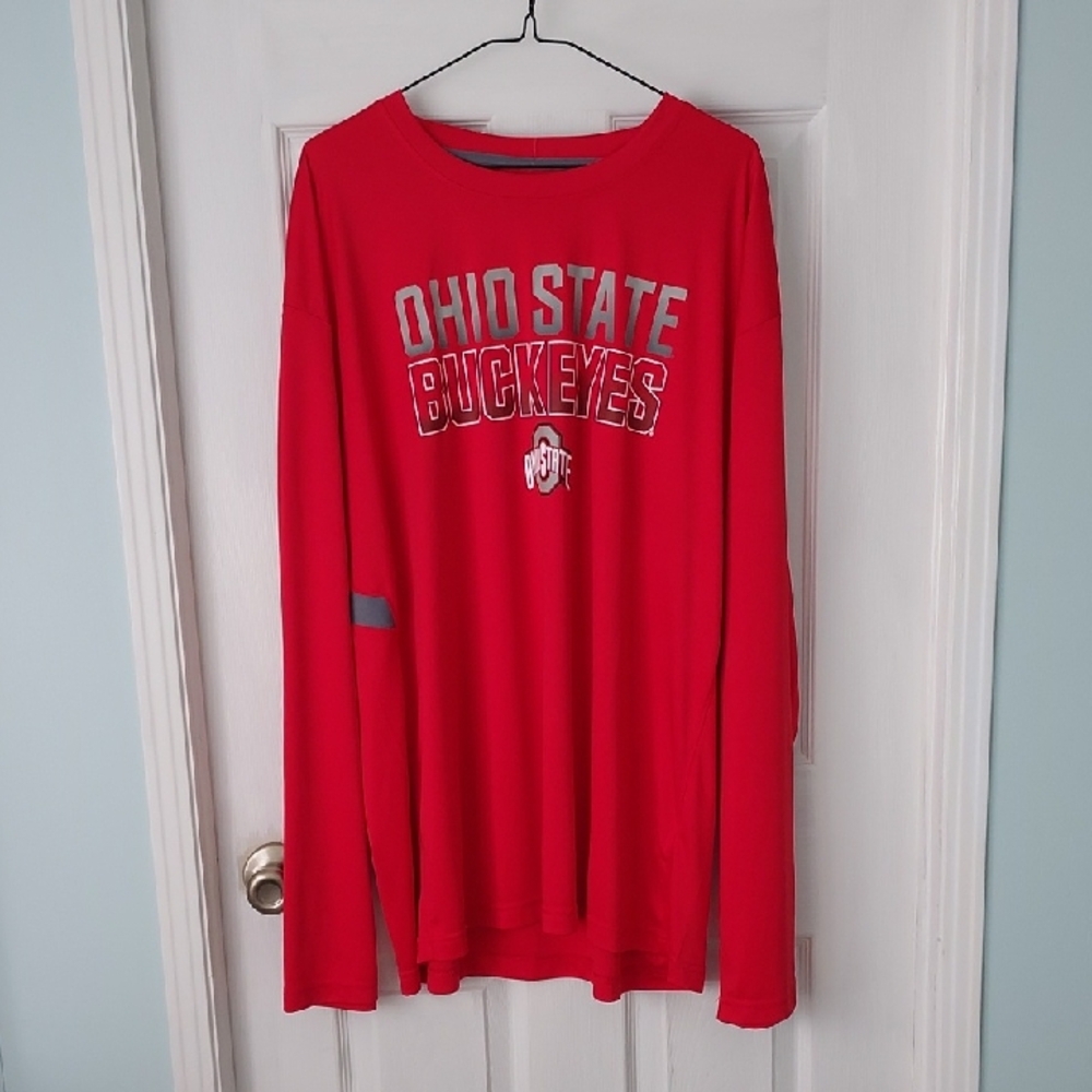 Ohio State Buckeyes Red Long Sleeve Tee